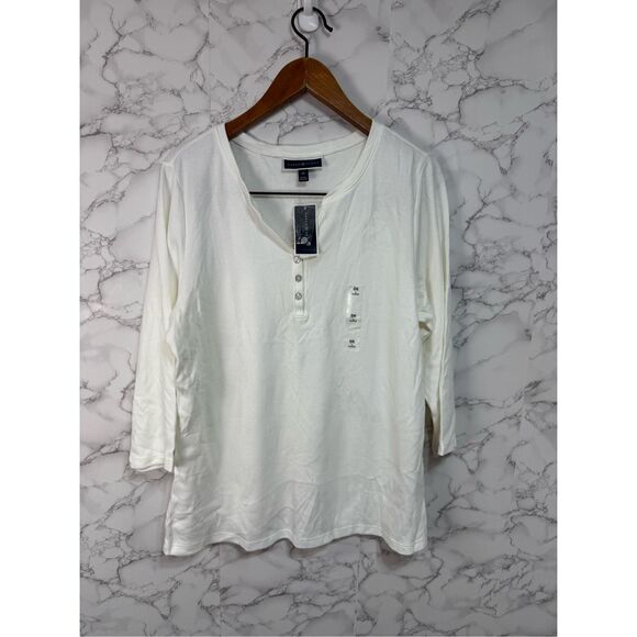 Karen Scott Women’s Plus Blouse Tops sz 0X NEW # G110 - Picture 3 of 6